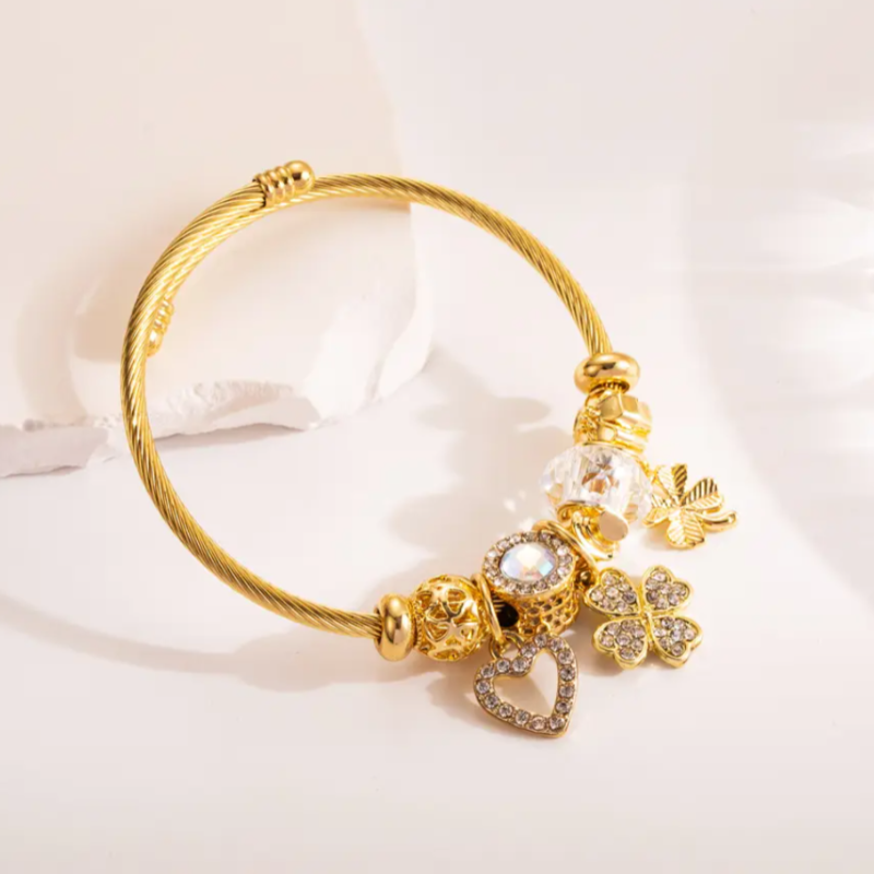 BRACELET DE FLEUR EN CRISTAL